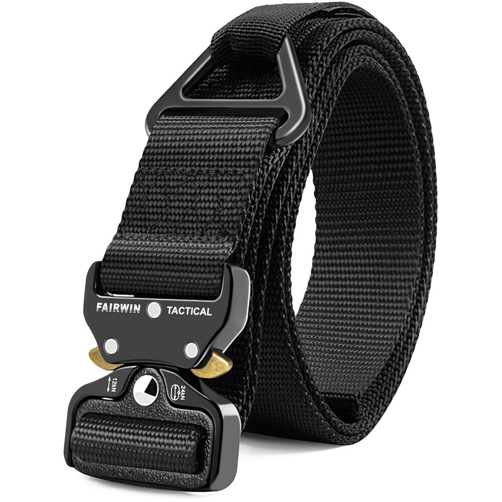 Men's Tactical Belt, Rigger Belt, Utility Nylon Web Waist Work Belt for